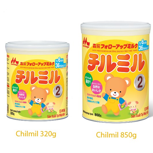 Sữa Morinaga số 2 850g / 320g tách đai date T02/2023 hàng nhập khẩu chính hãng