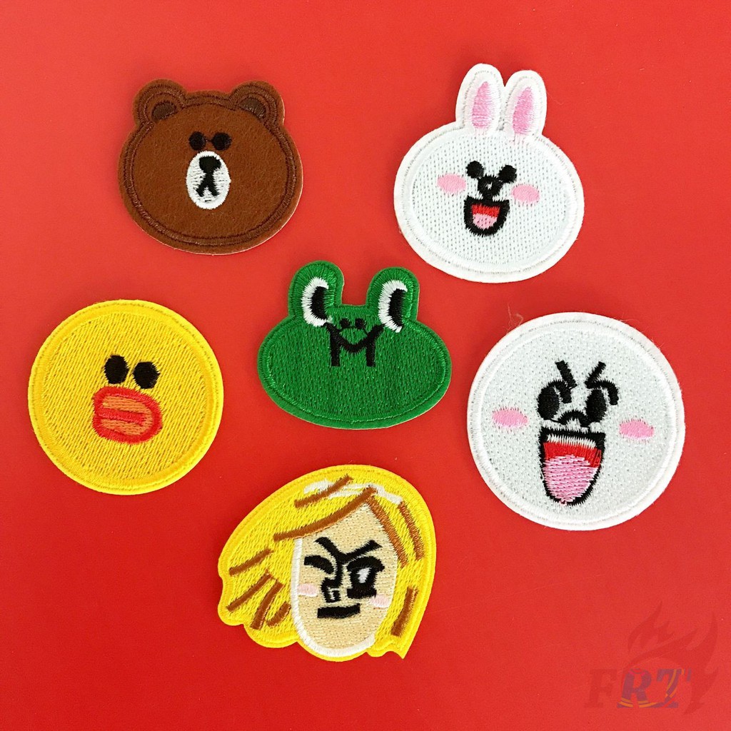 ☸ Cartoon：LINE TOWN S-3 Patch ☸ 1Pc Diy Sew On Iron On Clothes Badges Patches