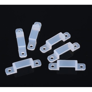 Phụ kiện LED dây: bịch 10 cái nẹp cố định led dây Silicon rộng 11 và 14 mm