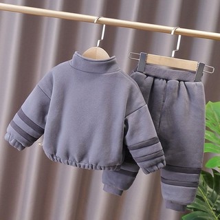 Bộ Nỉ Bông Cho Bé, Bộ Cổ Khóa Túi Cực Ấm Cho Bé từ 8-28kg MINKY BABY