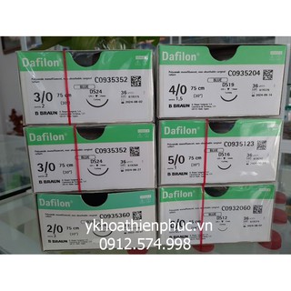CHỉ thẩm mỹ, chỉ phẫu thuật Dafilon 4/0 Braun