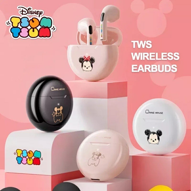 Tai nghe không dây Disney D10 bluetooth 5.0 âm thanhHD độ trễ thấp kèm micro hỗ trợ phát nhạc chơi game chống nướC