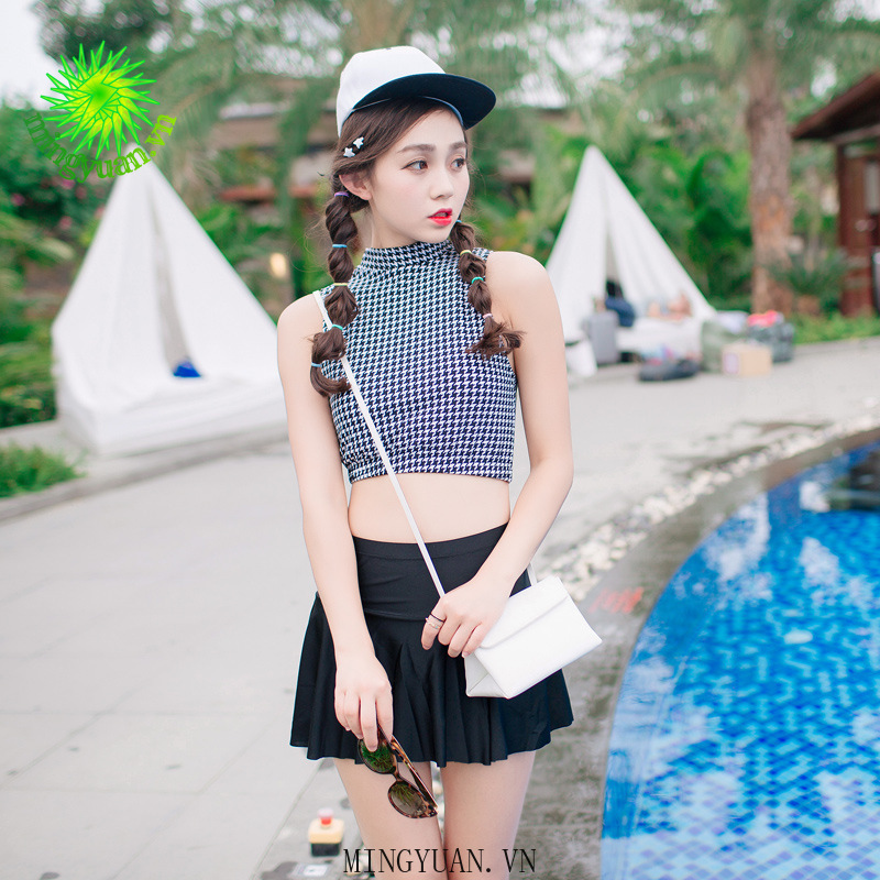 Short Sleeve Swimwear + Black White Skirt Fashion 2020 | BigBuy360 - bigbuy360.vn