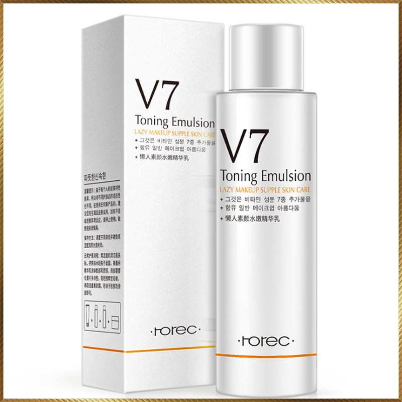 Kem dưỡng ẩm làm sáng da V7 Toning Emulsion Rorec Bioaqua ATE39