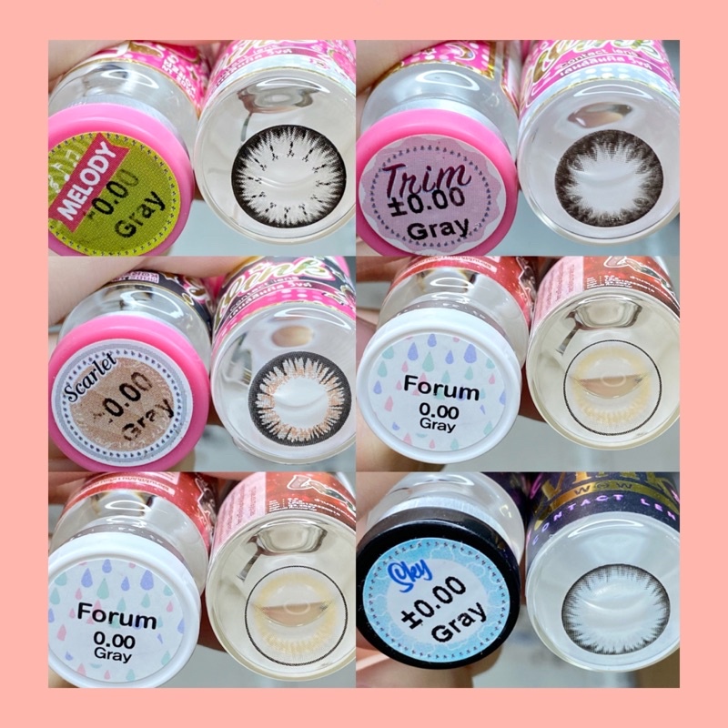 50 Mẫu lens Xám-Gray Hot size Giãn Tròng To không độ _Kính giãn tròng_Sam Eyes