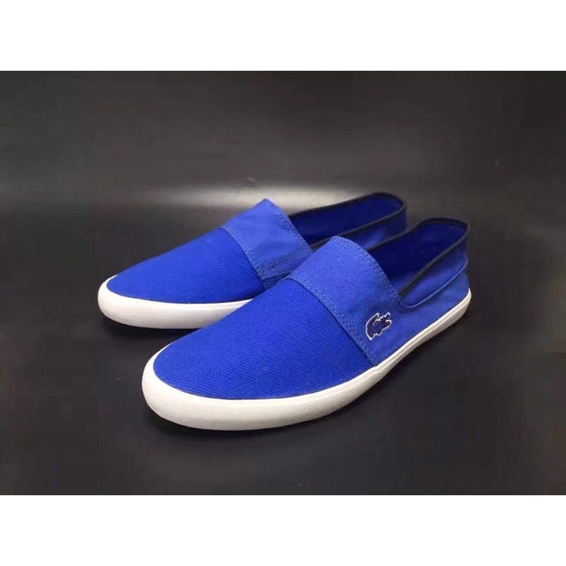 Giày lười vải nam nữ đế bệt nhiều màu lựa chọn lacoste