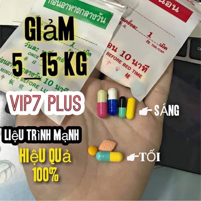 giảm cân v7 Thái Lan bán theo liệu trình