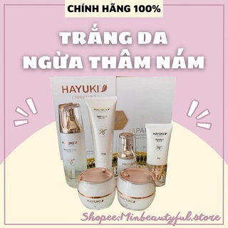 Bộ mỹ phẩm dưỡng da hayuki 6 món cao cấp chính hãng nhật bản - mỹ phẩm làm trắng, chăm sóc da