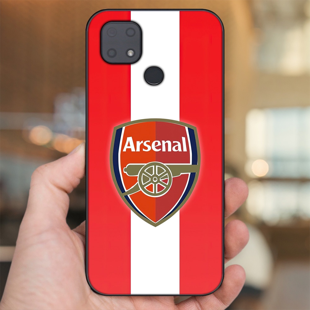 Ốp lưng Xiaomi Redmi 10C viền đen in hình Arsenal FC