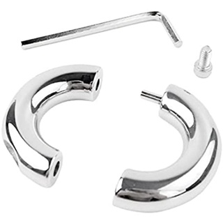 Nhẫn Thời Trang Màu Bạc Inox Sáng Đặc Nguyên Khối Cao Cấp 47mm - Inox dày có chốt khoá
