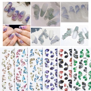 Sticker nail dải lụa lấp lánh hologram