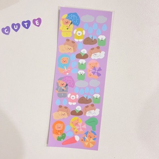 Stickers dán cún thỏ xinh xắn