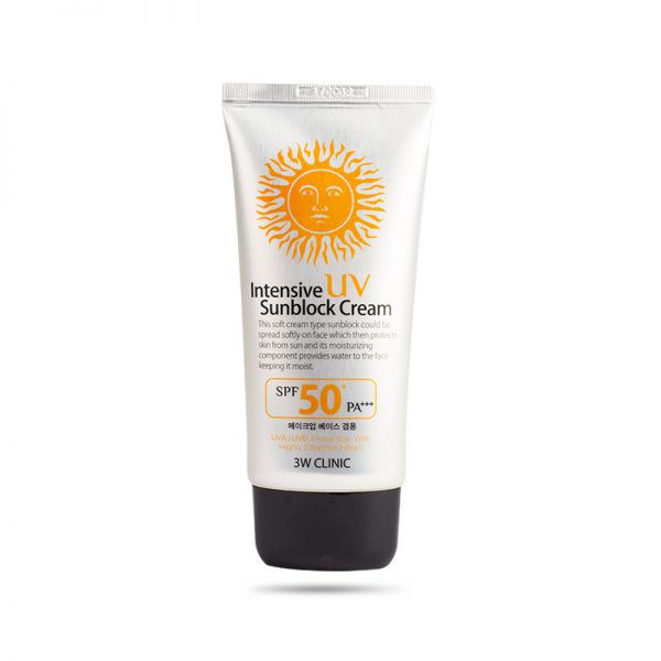 Kem Chống Nắng 3w Clinic Intensive Uv Sunblock Cream Spf 50 Pa+++ 70ml