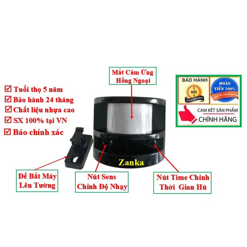 Báo trộm hồng ngoại Zanka ZK336