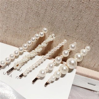 Kẹp Tóc Đính Ngọc Phong Cách Hàn Quốc [Sét 5 chiếc]
