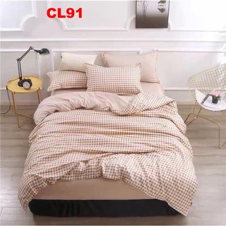 Set bộ Chăn ga gối 4 món Loại 1 CL91 Cotton poly hàng đẹp nét nhập khẩu