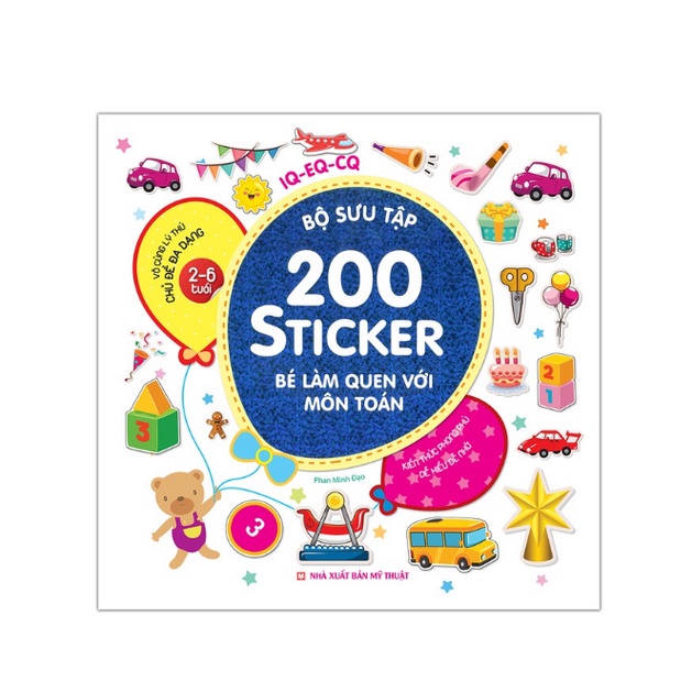 Sách - Combo Bộ sưu tập 200 sticker ( chủ đề đa dạng 2-6 tuổi) 6 cuốn