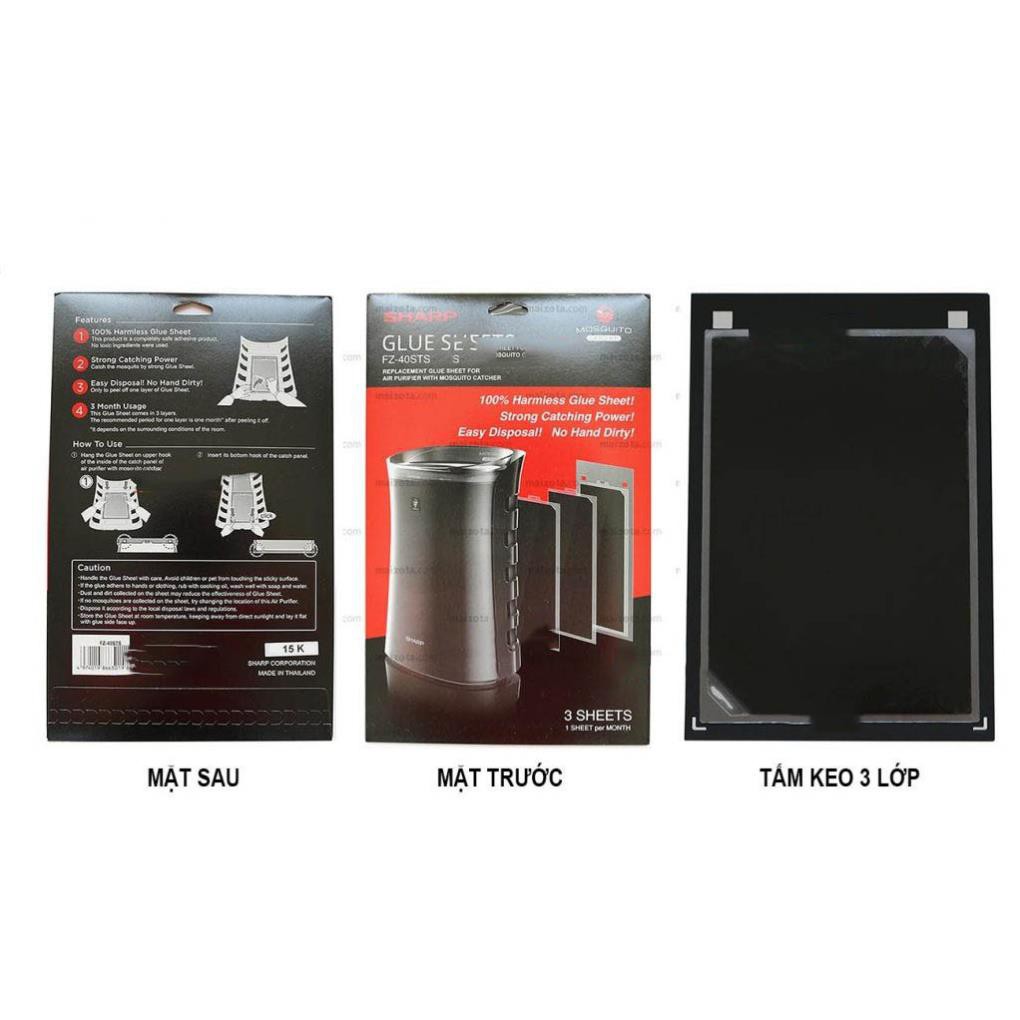 FZ-40STS | Tấm keo bắt muỗi Sharp dành cho FP-GM30E-B, FP-JM30V-B, FP-FM40E-B, FP-JM40V-B,FP-GM50E-B
