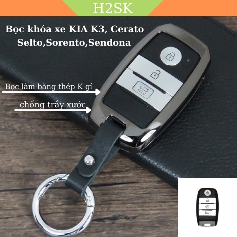 Bọc khóa xe Kia Cerato, K3, Selto,Sorento, siệu đẹp... Khóa xe ô tô Kia Cerato, K3,Sorento,Cerato