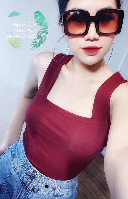 Áo hai dây bản to đan chéo siêu hot(#351)