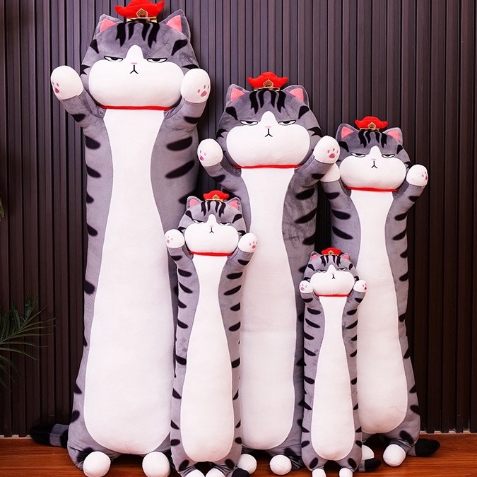 Gấu Bông Mèo Hoàng Thượng Cosplay phom Dài, Gối Ôm Mèo Vua Cute - Hàng Quảng Châu Cao Cấp