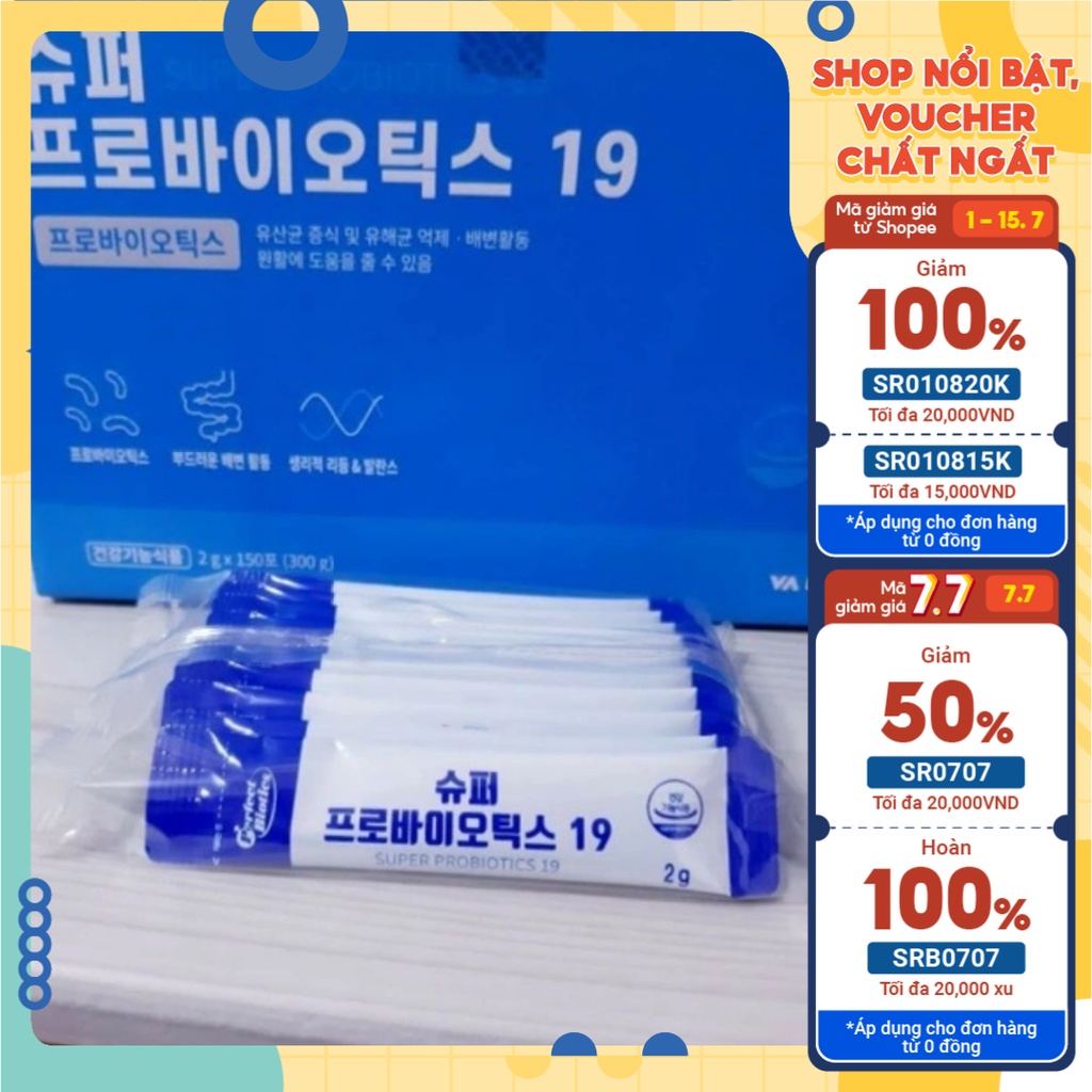 Bột Bổ Sung Lợi Khuẩn Perfect Biotics Super Probiotics 19 Hàn Quốc