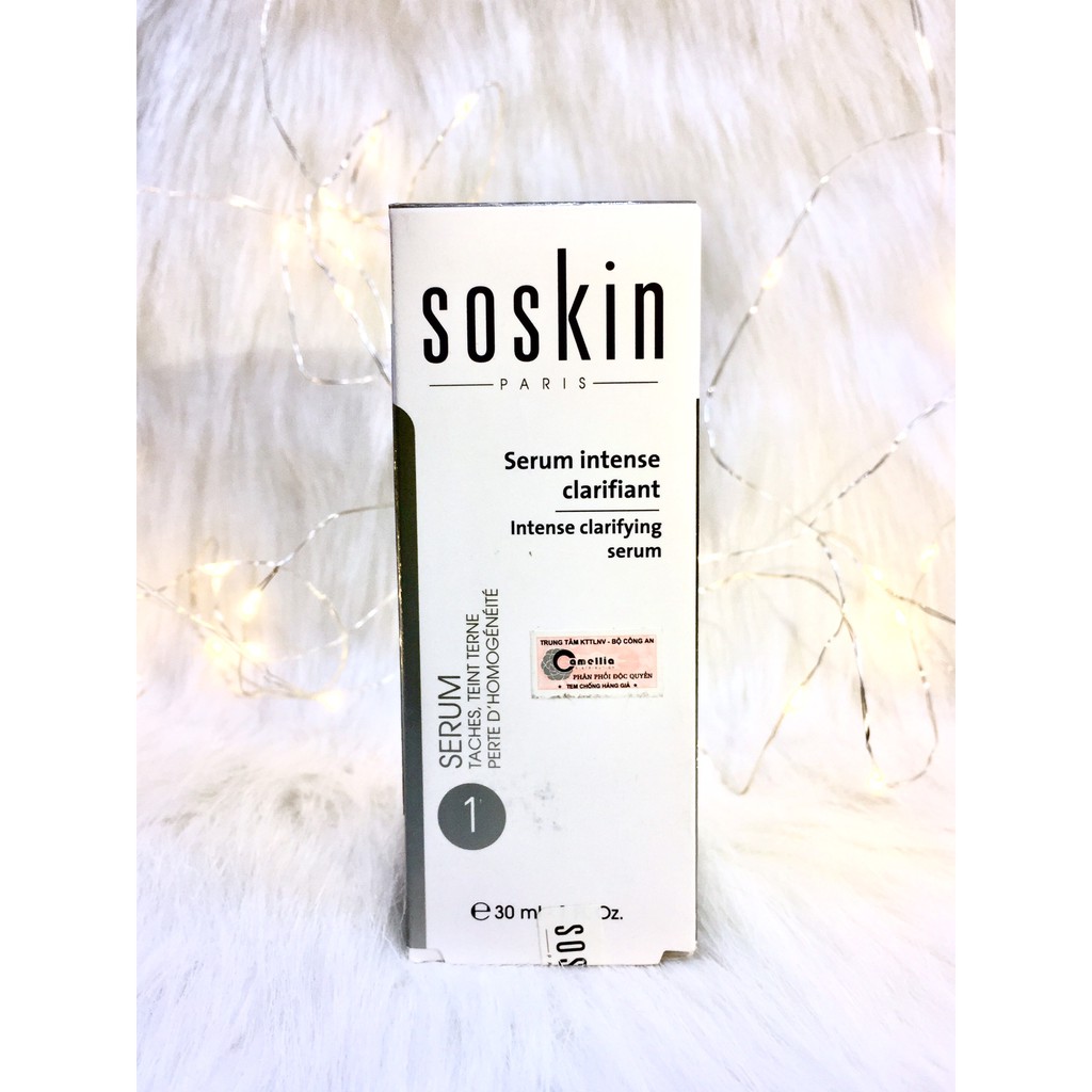 Serum làm trắng da cao cấp của Pháp Soskin Intense Clarifying Serum 30ml