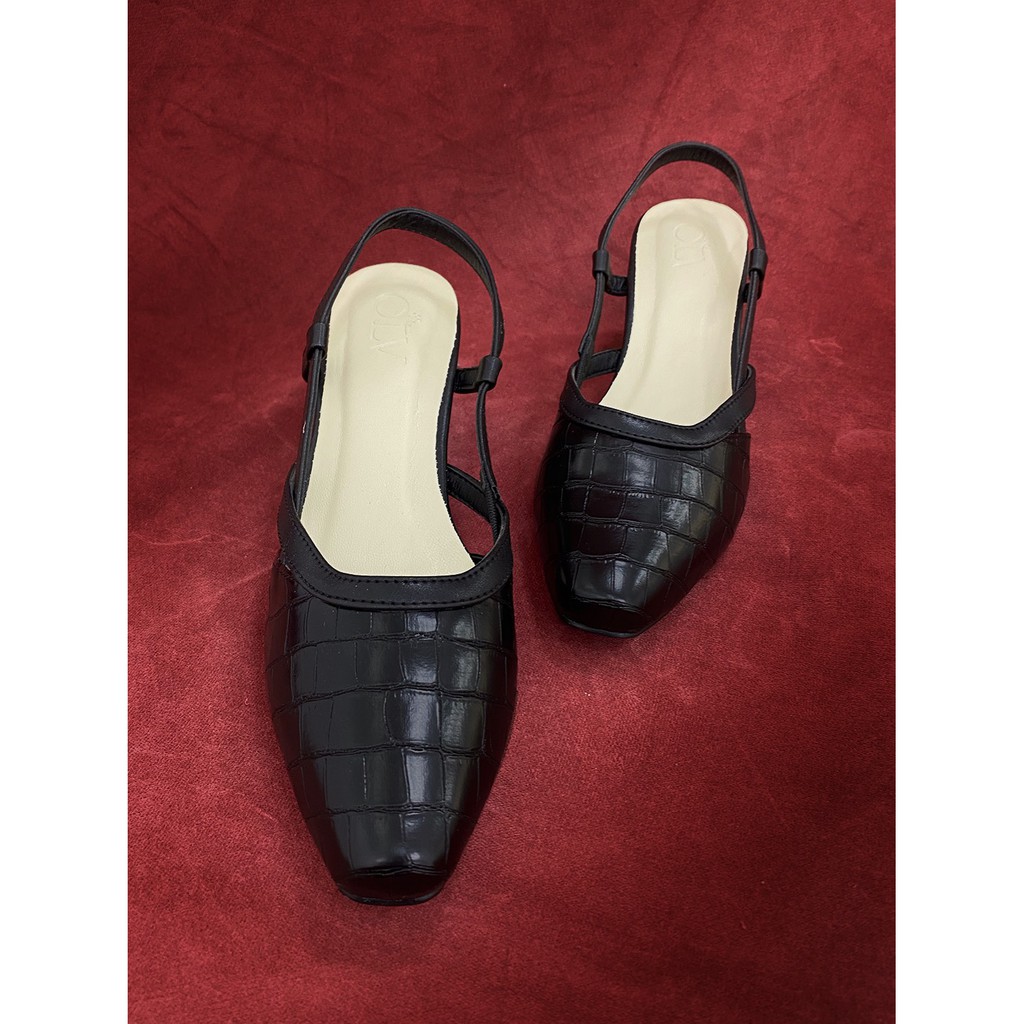 OLV - Giày Dark Slingback Pumps