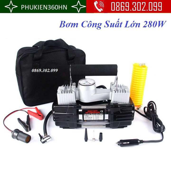 Bơm Công Suất Lớn 280W Chuyên Dụng Cho Ô Tô