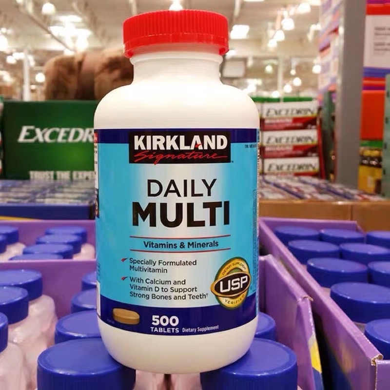 Viên Uống Kirkland Signature Vitamin Tổng Hợp Daily Multi 500 Viên NGĂN NGỪA ĐỘT QUỴ (CHUẨN COSTCO USA)