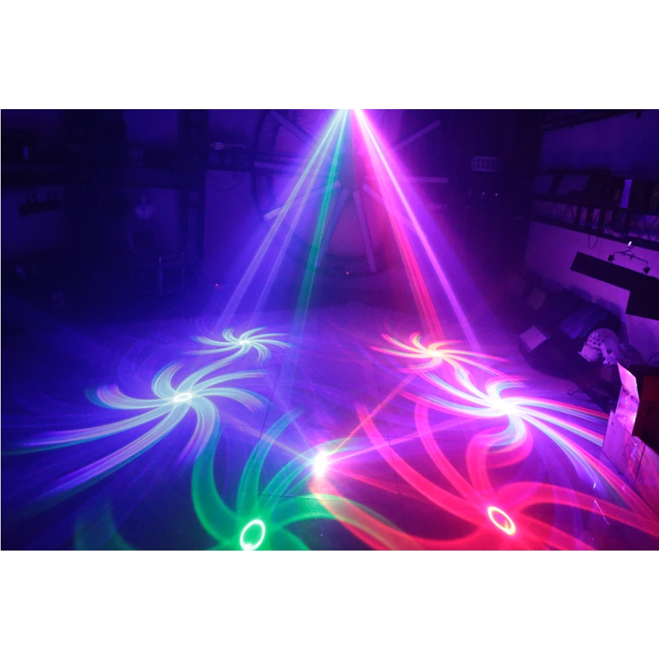 Đèn Laser 3D RGB 6in1 Dành Cho Phòng Bay Đèn Karaoke Đèn Sân Khấu Đèn Laser