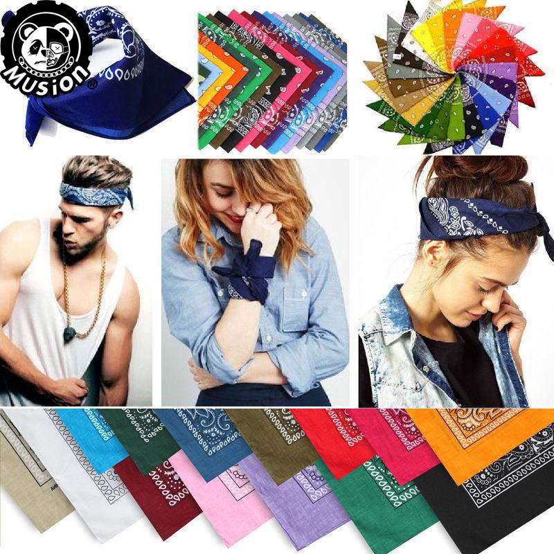 Khăn bandana hình đầu lâu phong cách cá tính 100% cotton kích thước 55cm X 55cm