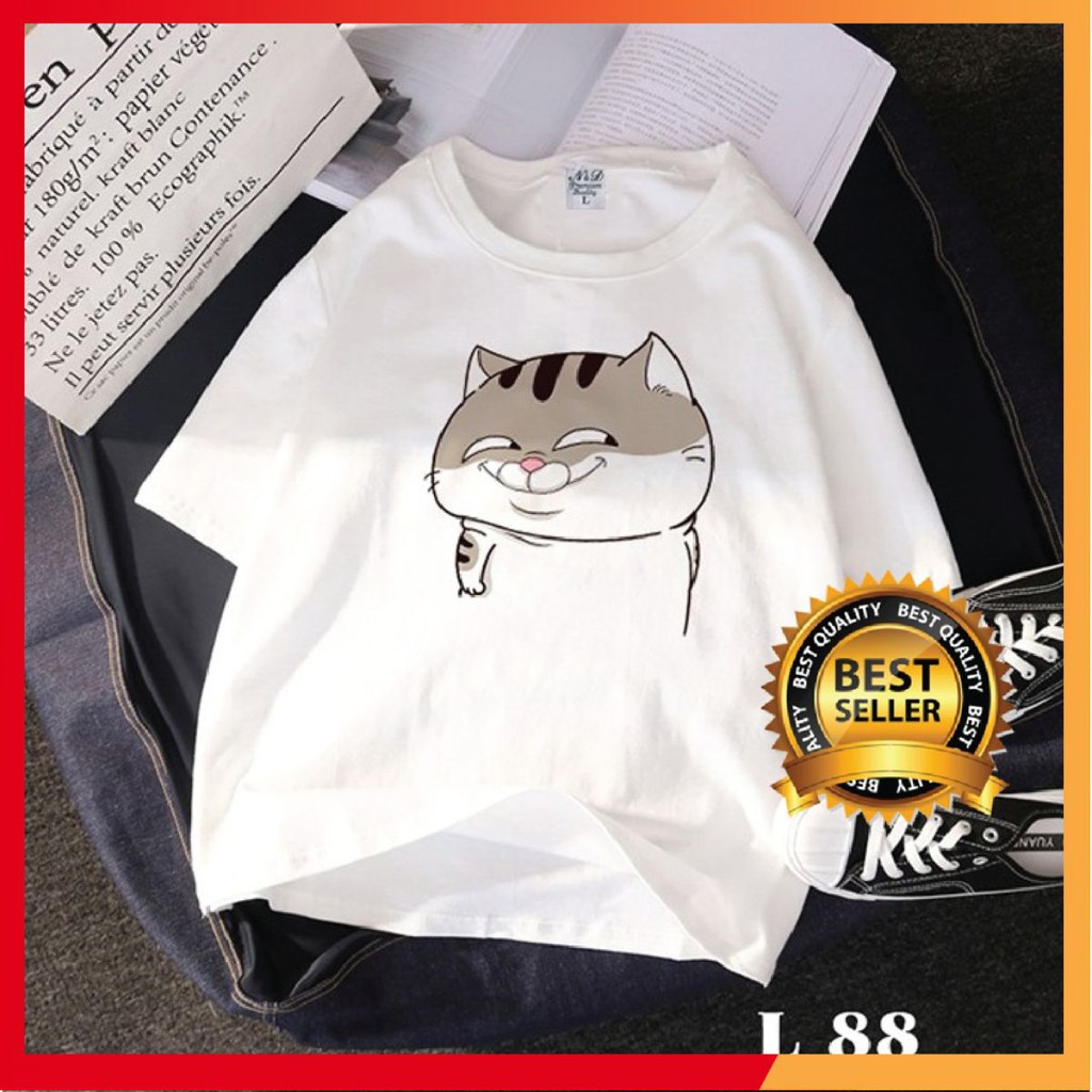 [HOT TREND] Áo thun tay cộc giá rẻ in hình mèo Ami dễ thương