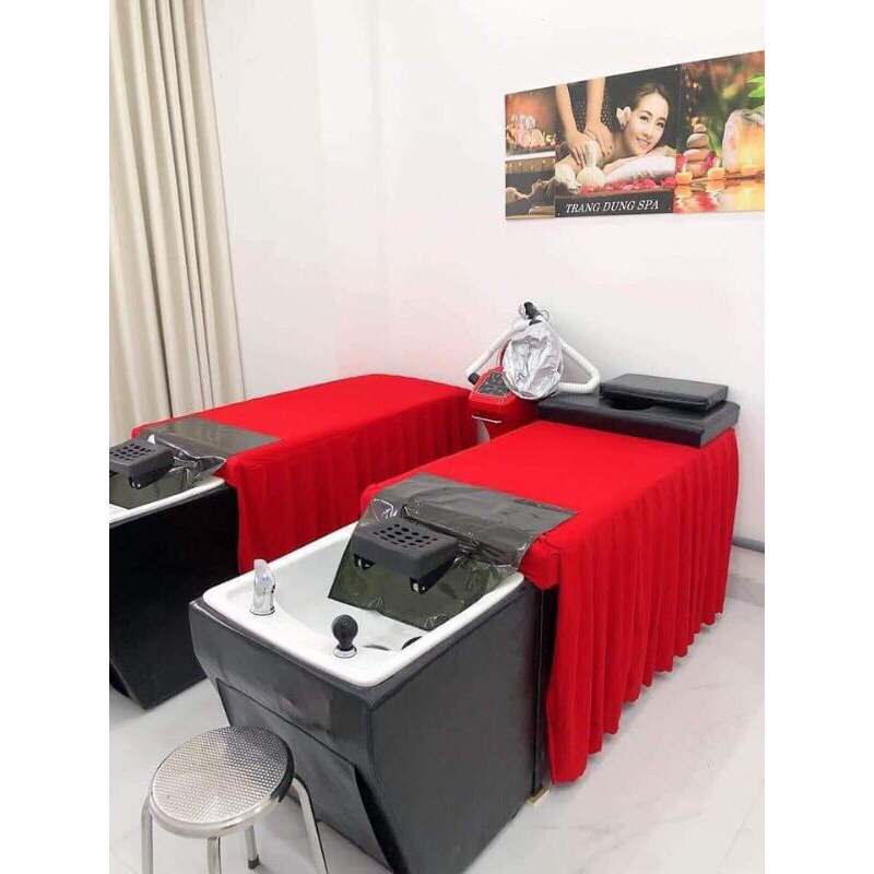 Ga giường gội đầu phủ 3 mặt