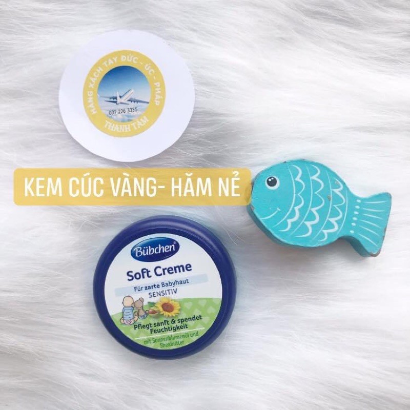 Kem Nẻ cho bé Bubchen Soft Creme Đức 20ml Cho bé từ sơ sinh dưỡng ẩm ngăn nẻ làm lành da bị tổn thương giúp da mịn màng