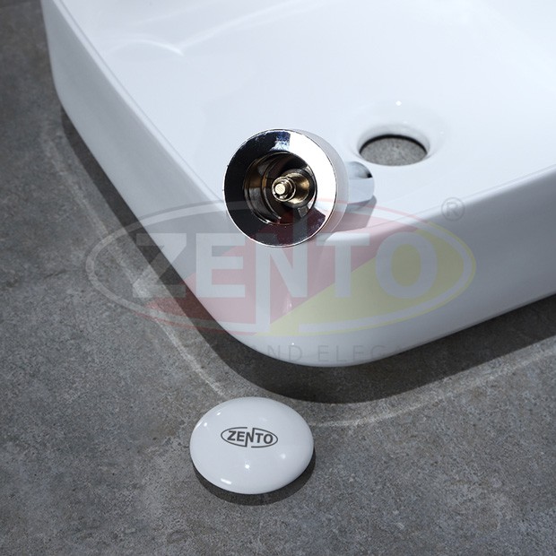 Bộ xi phông lavabo kín xả nhấn sứ ZXP011-2