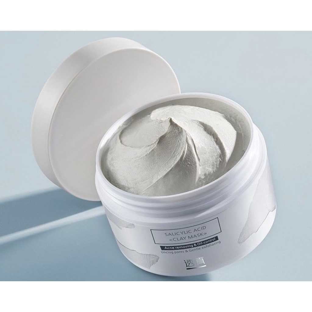 Mặt Nạ Đất Sét BHA 0,5% Làm Sạch Sâu, Giảm Nhờn, Giảm Mụn Đầu Đen 110g