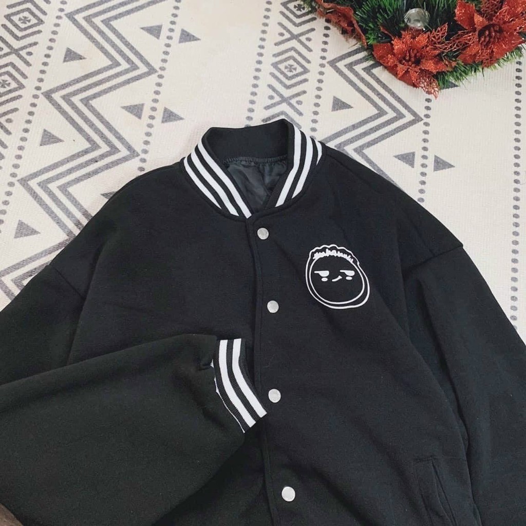 ÁO KHOÁC CARDIGAN NỈ NGOẠI THOÁNG MÁT IN MẶT CƯỜI CÁ TÍNH