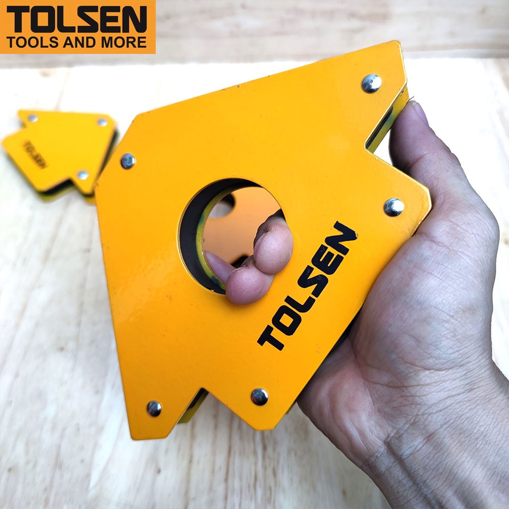 Ke góc nam châm TOLSEN 44910/44911/44912 giúp cố định khung sắt
