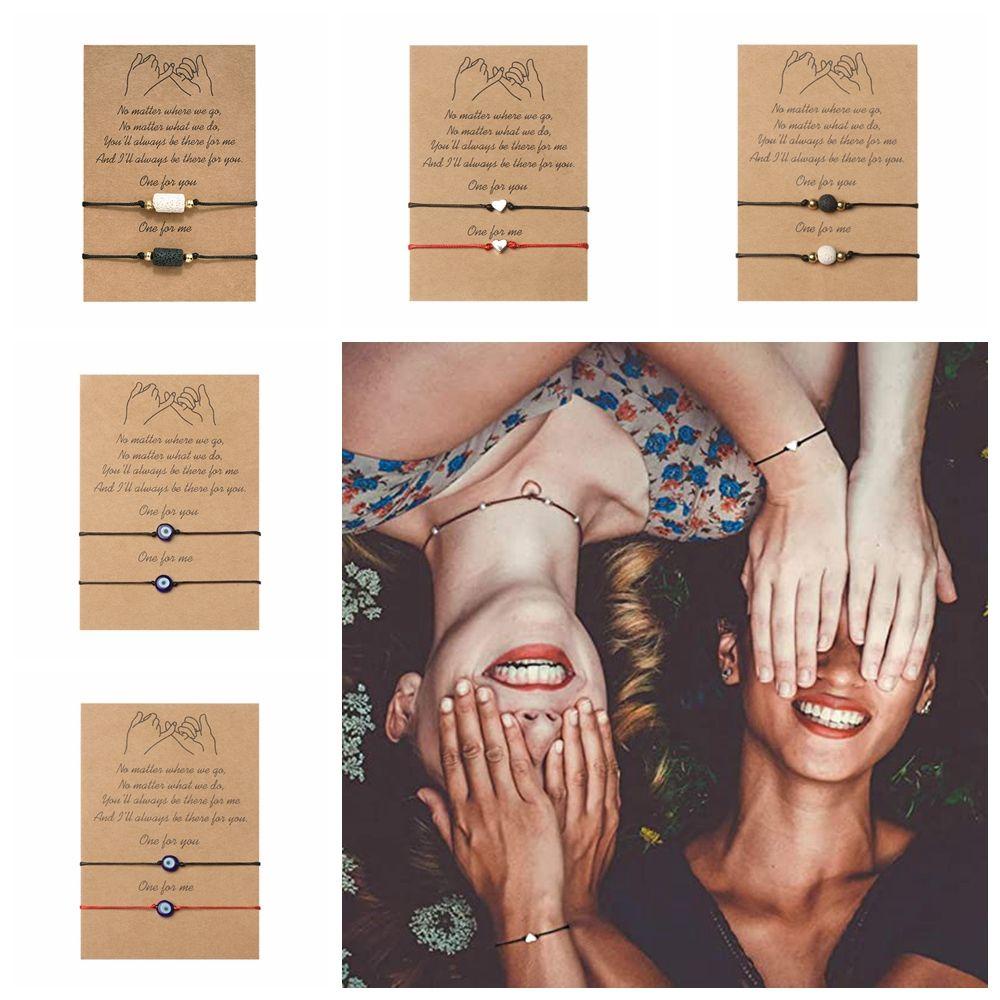 Set 2 Vòng Đeo Tay / Lắc Chân Bện Dây Handmade Thời Trang Cho Cặp Đôi