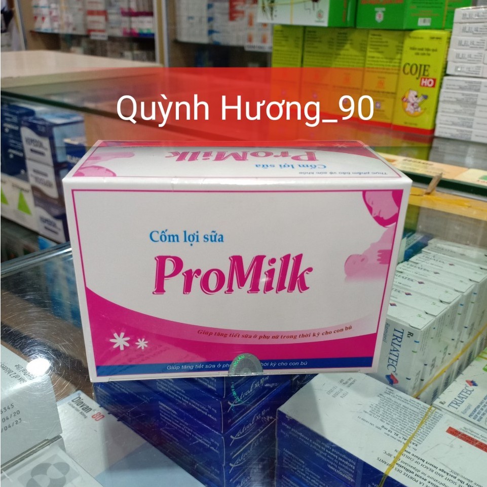 Cốm lợi sữa PROMILK hộp 20 gói giúp tăng tiết sữa ở phụ nữ sau sinh