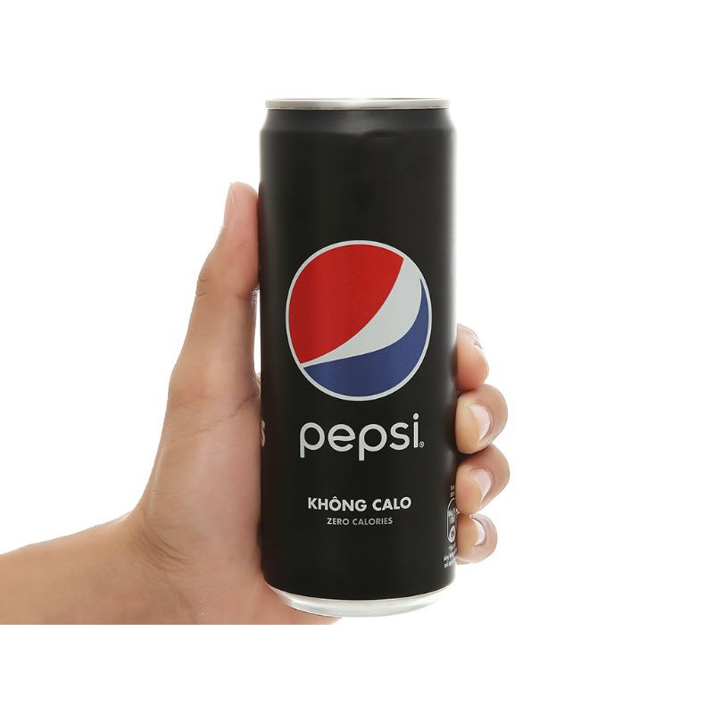 Thùng 24 lon nước ngọt Pepsi không calo 330ml