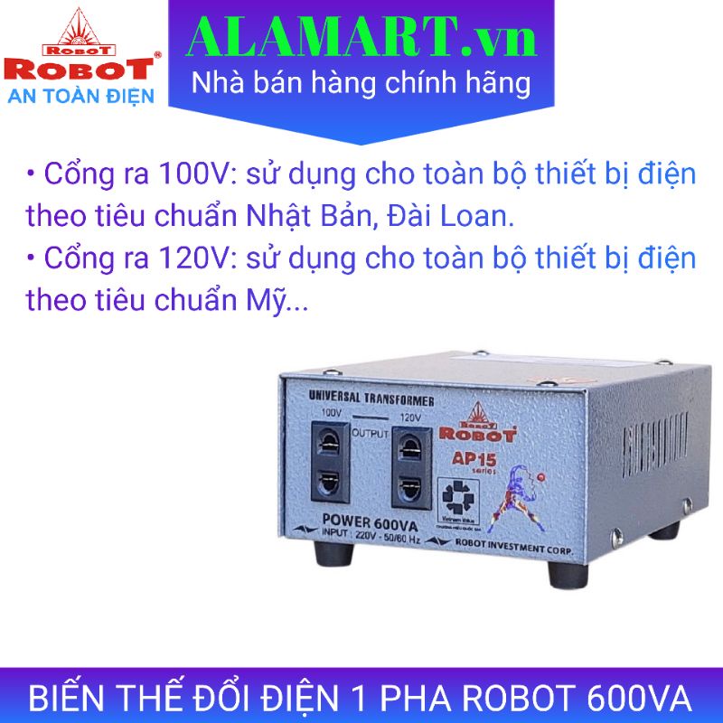 BIẾN THẾ ĐỔI ĐIỆN 1 PHA 600VA