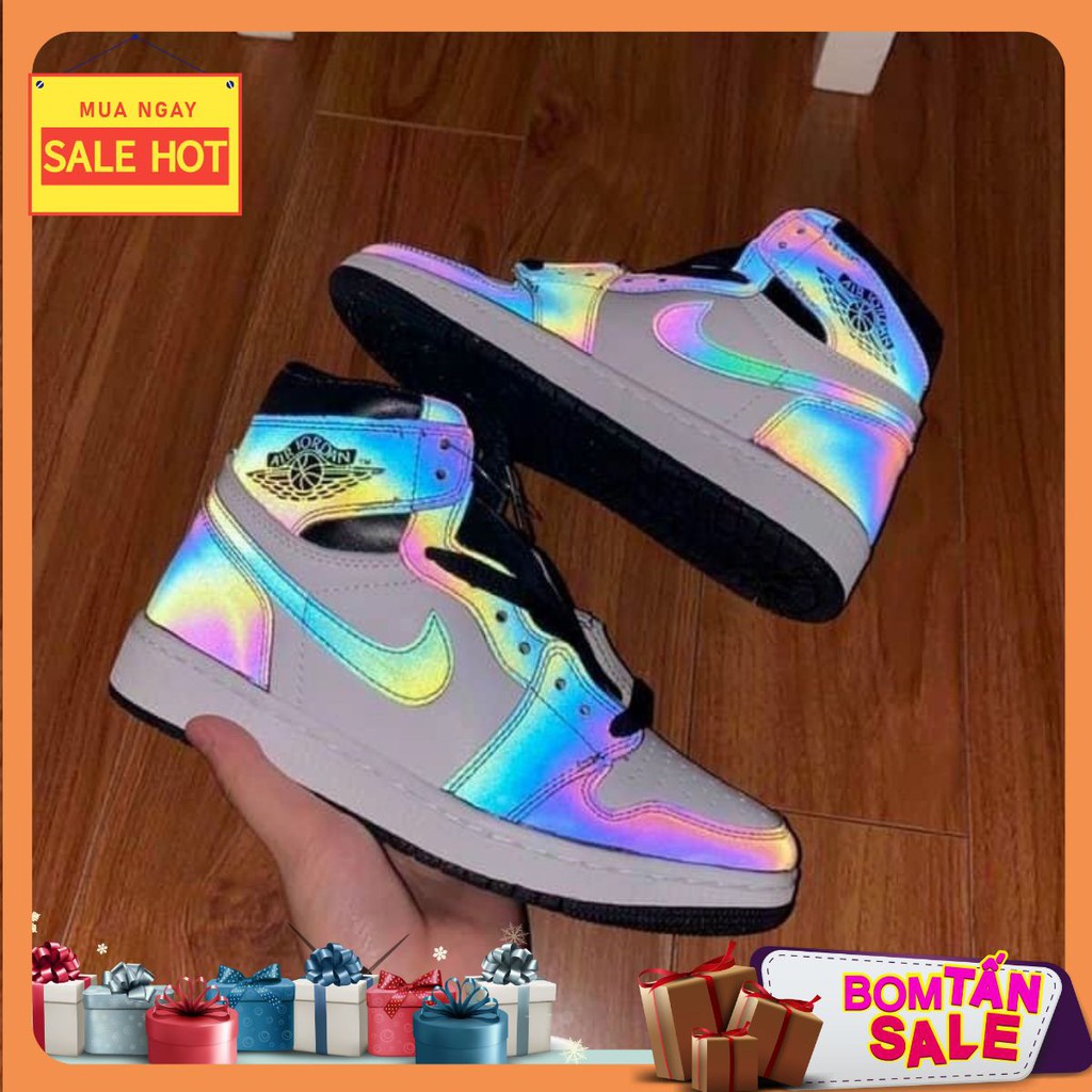 Giày sneaker cao cấp A.i.r Jo.da.n Hologram phản quang - Giày thể thao cực phong cách