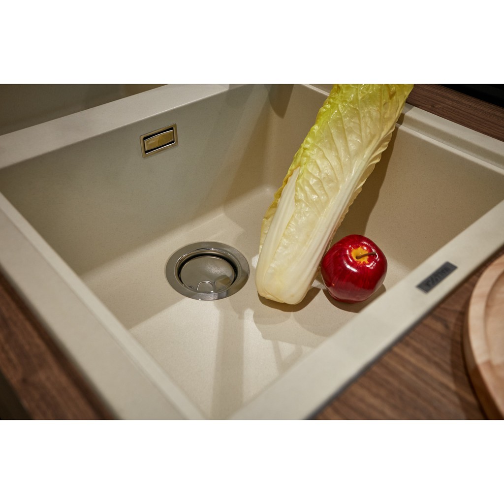 Chậu Rửa Đá Granite Nano Malloca Granite Nano - Màu kem K-50062 - Hàng chính hãng