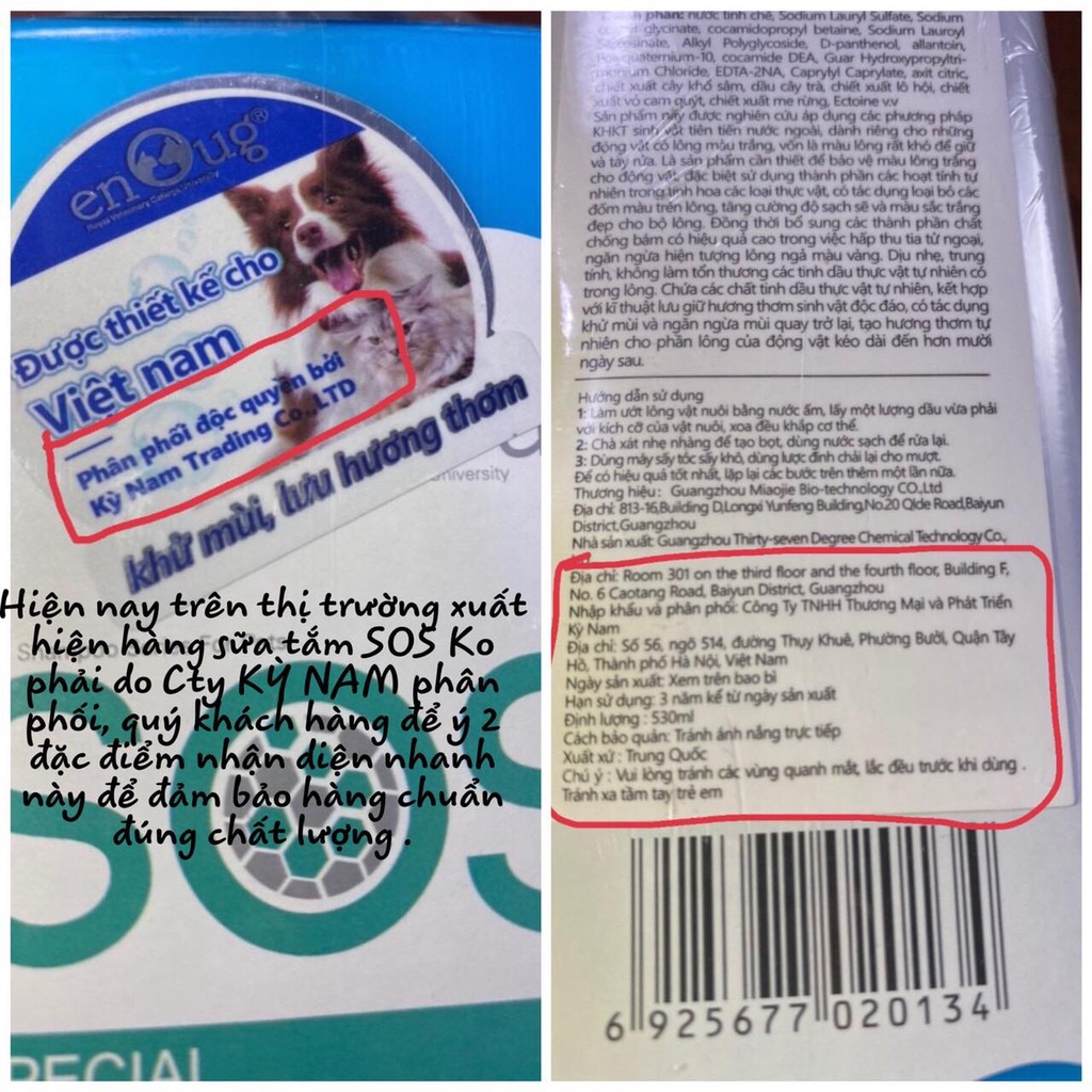 Sữa Tắm SOS - 530ml - hàng chuẩn cty Kỳ Nam