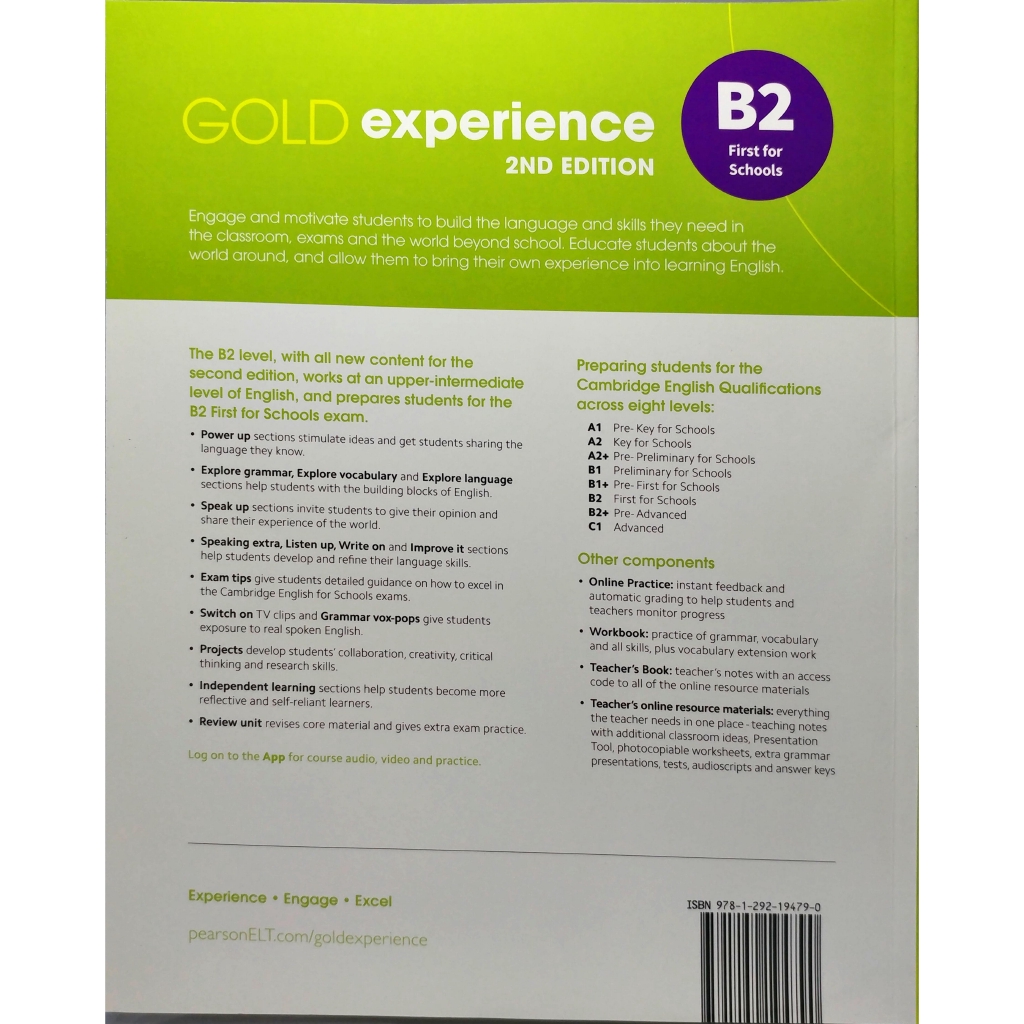 Sách - Gold Experience 2nd Edition B2 Student's Book