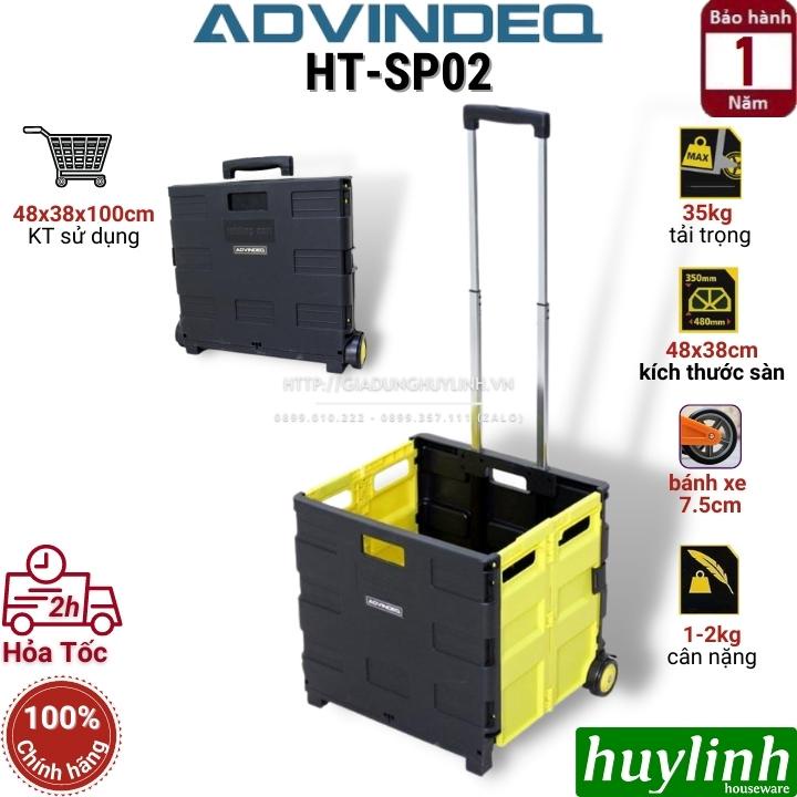 Xe kéo đi chợ gấp gọn Advindeq HT-SP02 - Tải trọng 35kg