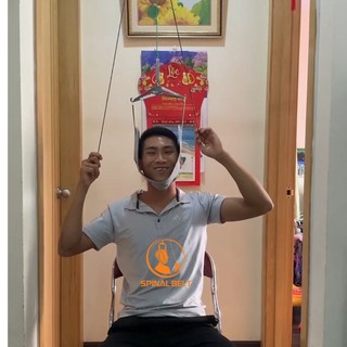 (Mẫu Mới) (Dạng móc treo) Đai Kéo Giãn Cột Sống Cổ Spinal Belt