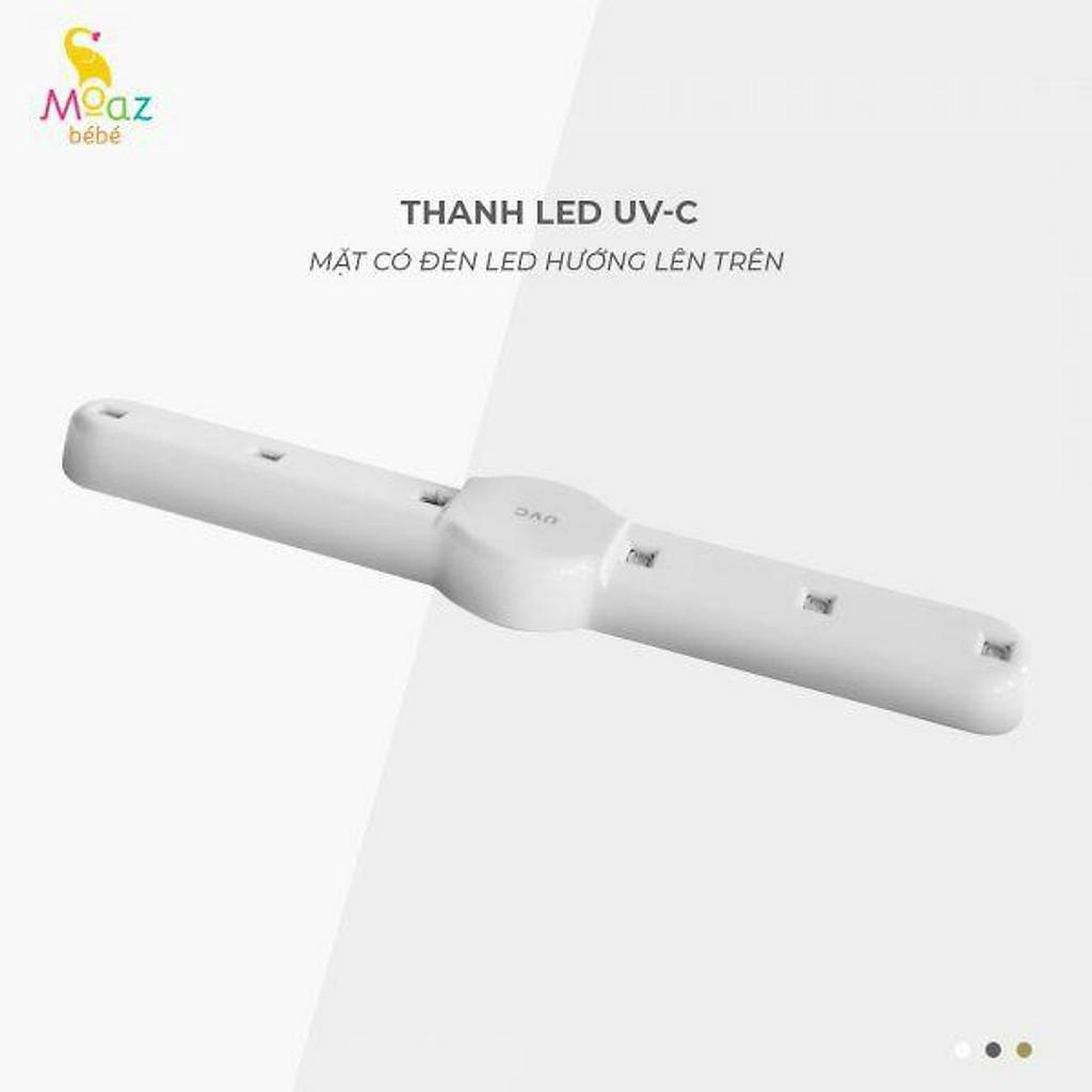 Máy tiệt trùng tia UV-C cho bé MOAZ BEBE MB025, máy sấy khô bảo quản bình sữa - Monnie Kids